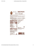 Monin Swiss Chocolate Syrup Ml Webstaurantstore