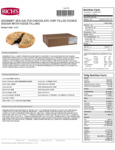 Rich's 3 oz. Gourmet Preformed Sea Salt Chocolate Chip Fudge-Filled Cookie Dough Nutrition Facts Rich's 3 oz. Gourmet Preformed Sea Salt Chocolate Chip Fudge-Filled Cookie Dough Nutrition Facts