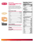Rich's 35.27 oz. Sliced Italian Panini Bread Nutrition Information Rich's 35.27 oz. Sliced Italian Panini Bread Nutrition Information