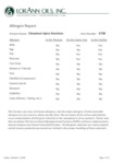 Allergen Statement Allergen Statement