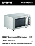 Solwave Stainless Steel Microwave - 120V, 1000W