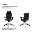 Eurotech Seating Le9erg Ergohuman Black Leather High Back Swivel