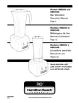 Hamilton Beach HBB250-CE Rio 3/4 hp 44 oz. Bar Blender - 230V ...