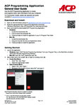Amana HDC1015 1000W Programming Guide Amana HDC1015 1000W Programming Guide