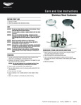 Vollrath Stainless Steel Care Instructions Vollrath Stainless Steel Care Instructions