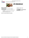 Cattlemen's Original Sauce Apple Vinegar Barbecue Glaze Cattlemen's Original Sauce Apple Vinegar Barbecue Glaze