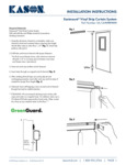 Kason EasiMount Strip Curtain Instructions Kason EasiMount Strip Curtain Instructions