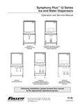 Follett HI 25/50 ice/water dispenser manual Follett HI 25/50 ice/water dispenser manual