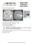 Instructions for Cardinal Detecto 8440 Pediatric Scale Instructions for Cardinal Detecto 8440 Pediatric Scale
