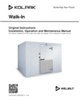 Kolpak QS7-068-CT 6' x 8' x 7' 6" Indoor Walk-In Cooler with Aluminum Floor