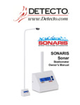 Manual for Cardinal Detecto SONARIS Touchless Sonar Stadiometer Manual for Cardinal Detecto SONARIS Touchless Sonar Stadiometer