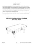 assembly instructions for brunswick pool table