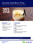Tate & Lyle Caramel Cold Brew Float Recipe Tate & Lyle Caramel Cold Brew Float Recipe