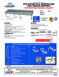 Advance Tabco FC-WM-100, FC-WM-100-F Specsheet Advance Tabco FC-WM-100, FC-WM-100-F Specsheet