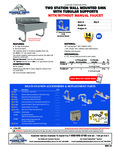 Advance Tabco FS-WM-40, FS-WM-40-F Specsheet Advance Tabco FS-WM-40, FS-WM-40-F Specsheet