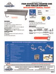 Advance Tabco FS-WM-80, FS-WM-80-F Specsheet Advance Tabco FS-WM-80, FS-WM-80-F Specsheet