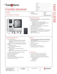 Convotherm 12.20 ED EB Spec Sheet Convotherm 12.20 ED EB Spec Sheet