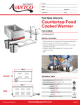 Avantco 177WK15007P Countertop Food Cooker/Warmer Avantco 177WK15007P Countertop Food Cooker/Warmer