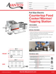 Avantco 177WK15007PL Countertop Food Cooker/Warmer/Topping Station Avantco 177WK15007PL Countertop Food Cooker/Warmer/Topping Station