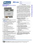 Pitco 184 Gas Spec Pitco 184 Gas Spec