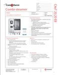 Convotherm 20.20 ET EB Spec Sheet Convotherm 20.20 ET EB Spec Sheet