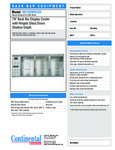 Continental BB79SNSSGD Spec Sheet Continental BB79SNSSGD Spec Sheet