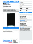 Continental BB24N Spec Sheet Continental BB24N Spec Sheet