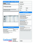Continental BB79NSS Spec Sheet Continental BB79NSS Spec Sheet