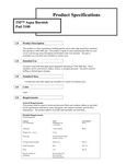 Spec Sheet Spec Sheet