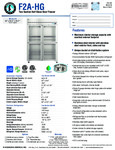 Hoshizaki F2A-HG Spec Sheet Hoshizaki F2A-HG Spec Sheet