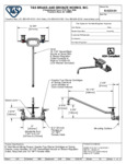 T&S B-0233-04 Wall Mounted Pantry Faucet with 8