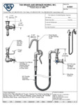 T&S B-0605 Wall Mounted Pot And Kettle Filler