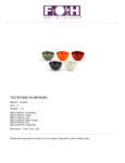 Front of The House DBO141BEP23 Kiln? 7 oz. Vanilla Bean Round Porcelain Bowl - 12/Case Front of The House DBO141BEP23 Kiln? 7 oz. Vanilla Bean Round Porcelain Bowl - 12/Case
