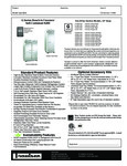 Traulsen 1 Section R290 Freezer Spec Sheet Traulsen 1 Section R290 Freezer Spec Sheet