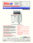 Turbo Air EST-36-15-N6 Spec Sheet Turbo Air EST-36-15-N6 Spec Sheet