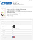 Wesco Industrial Products 240078 Specsheet Wesco Industrial Products 240078 Specsheet