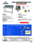 Advance Tabco FS-FM-60FV_109FSFM60FV_Specsheet Advance Tabco FS-FM-60FV_109FSFM60FV_Specsheet
