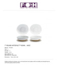 Front of the House DBO163WHP22 Artefact 24 oz. Superwhite Round ...