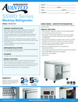 Avantco Refrigeration SSWD1RA Worktop Refrigerator Specsheet Avantco Refrigeration SSWD1RA Worktop Refrigerator Specsheet