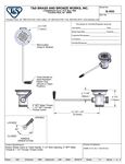 T S Brass Bronze B Twist Waste Valve Sink Opening