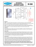 Bobrick 398 spec sheet Bobrick 398 spec sheet