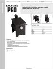 Backyard Pro 4GAL TANK W/BASKETS Specsheet Backyard Pro 4GAL TANK W/BASKETS Specsheet