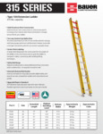 Bauer 85231516 315 Series Ladders SS Bauer 85231516 315 Series Ladders SS