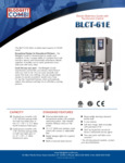 Blodgett Combi Oven BLCT-61E-H Spec Sheet Blodgett Combi Oven BLCT-61E-H Spec Sheet