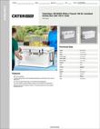 CaterGator 100 QT JB WHITE Specsheet CaterGator 100 QT JB WHITE Specsheet