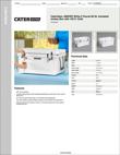 CaterGator 65 QT JB WHITE Specsheet CaterGator 65 QT JB WHITE Specsheet