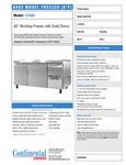 Spec Sheet Spec Sheet