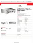 Cooking Performance Group G48T-NG(CPG) Specsheet Cooking Performance Group G48T-NG(CPG) Specsheet