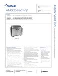 Delfield 4448N Salad Top Specs Delfield 4448N Salad Top Specs