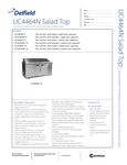 Delfield UC4464N Salad Top Specs Delfield UC4464N Salad Top Specs
